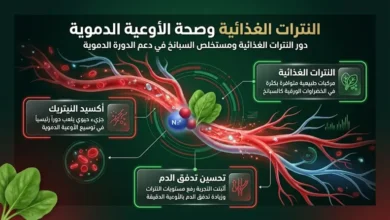 دور النترات الغذائية ومستخلص السبانخ في دعم الدورة الدموية والأوعية