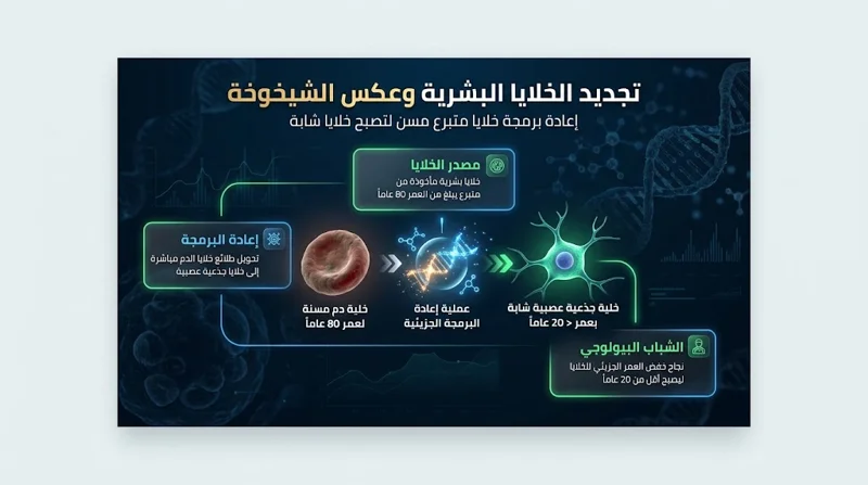 معجزة علمية في أبحاث الشيخوخة: علماء ينجحون في إعادة خلايا متبرع مسن إلى شباب عمره 20 عاماً!