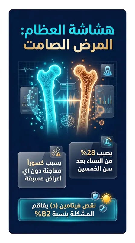 الخطر الصامت يهدد 28% من السعوديات.. حقائق صادمة عن هشاشة العظام بعد سن اليأس وكيفية الوقاية منه!