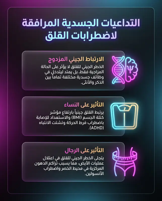 مفاجأة علمية تقلب الموازين: ليس الهرمونات فقط.. اكتشاف السر الجيني الصادم الذي يجعل النساء أكثر عرضة للقلق بضعف الرجال!